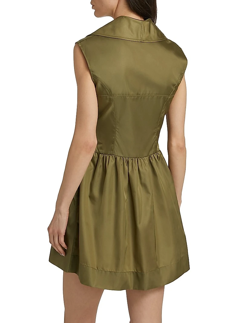 Duchesse Satin A-Line Minidress