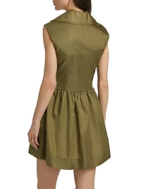 Duchesse Satin A-Line Minidress