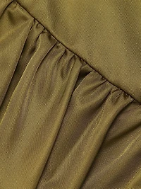 Duchesse Satin A-Line Minidress