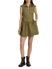 Duchesse Satin A-Line Minidress