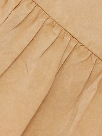 Washed Stretch-Cotton Mini-Shirtdress