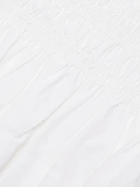 Smocked Cotton Poplin Tank