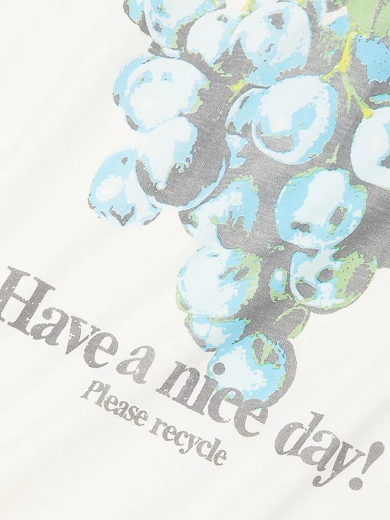 Grapes Logo Cotton T-Shirt