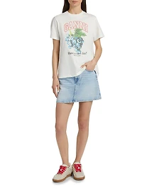 Grapes Logo Cotton T-Shirt