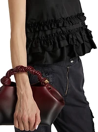 Frilled Duchesse Satin Top