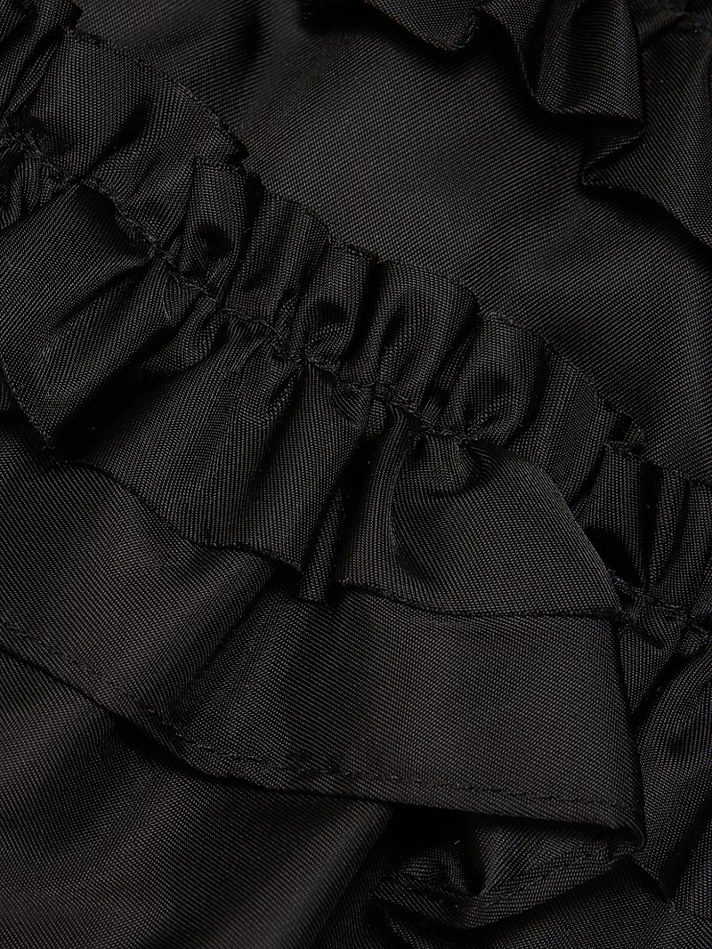 Frilled Duchesse Satin Top