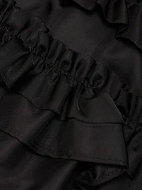 Frilled Duchesse Satin Top