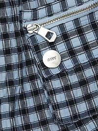 Smocked Check Cotton-Blend Seersucker Minidress