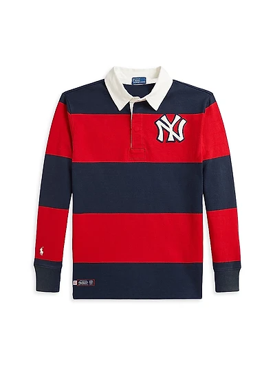 Little Boy's & MLB Striped Rugby Shirt