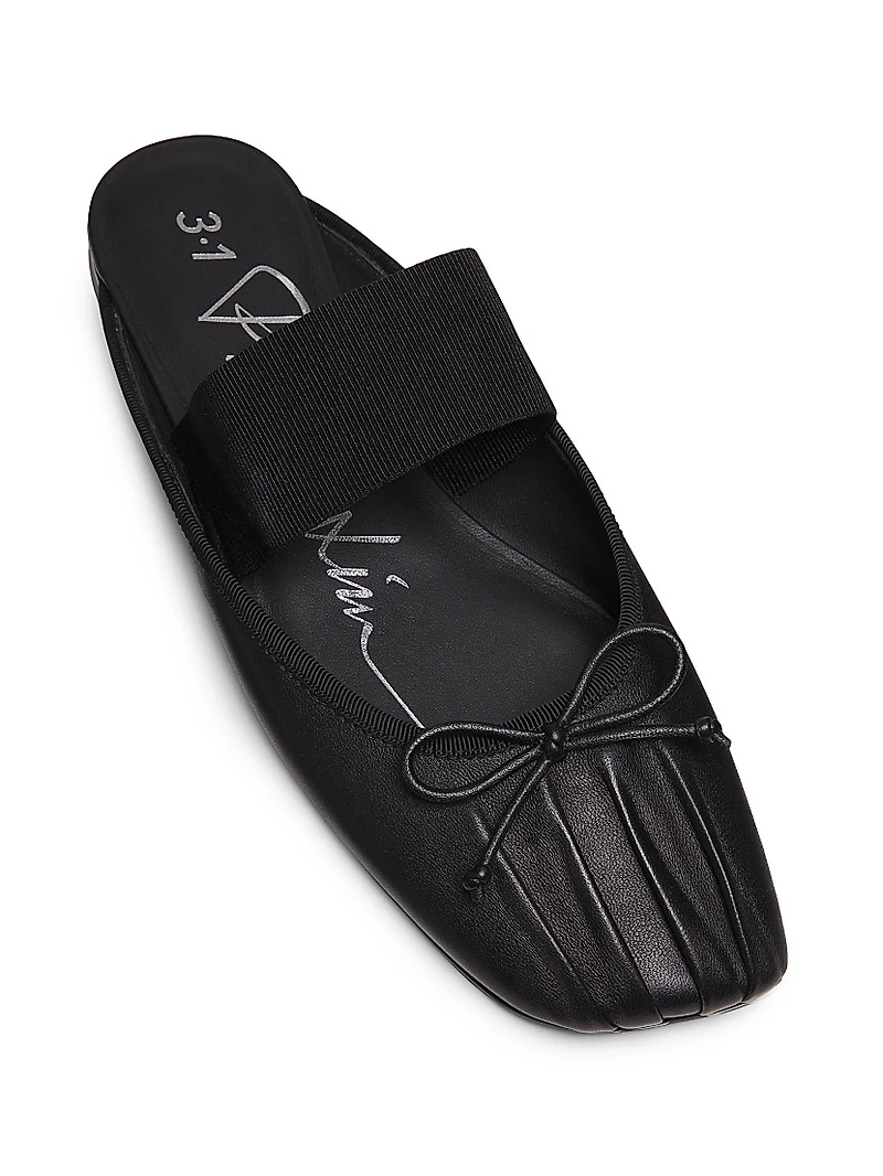 ID Bow Leather Mules