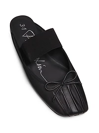 ID Bow Leather Mules