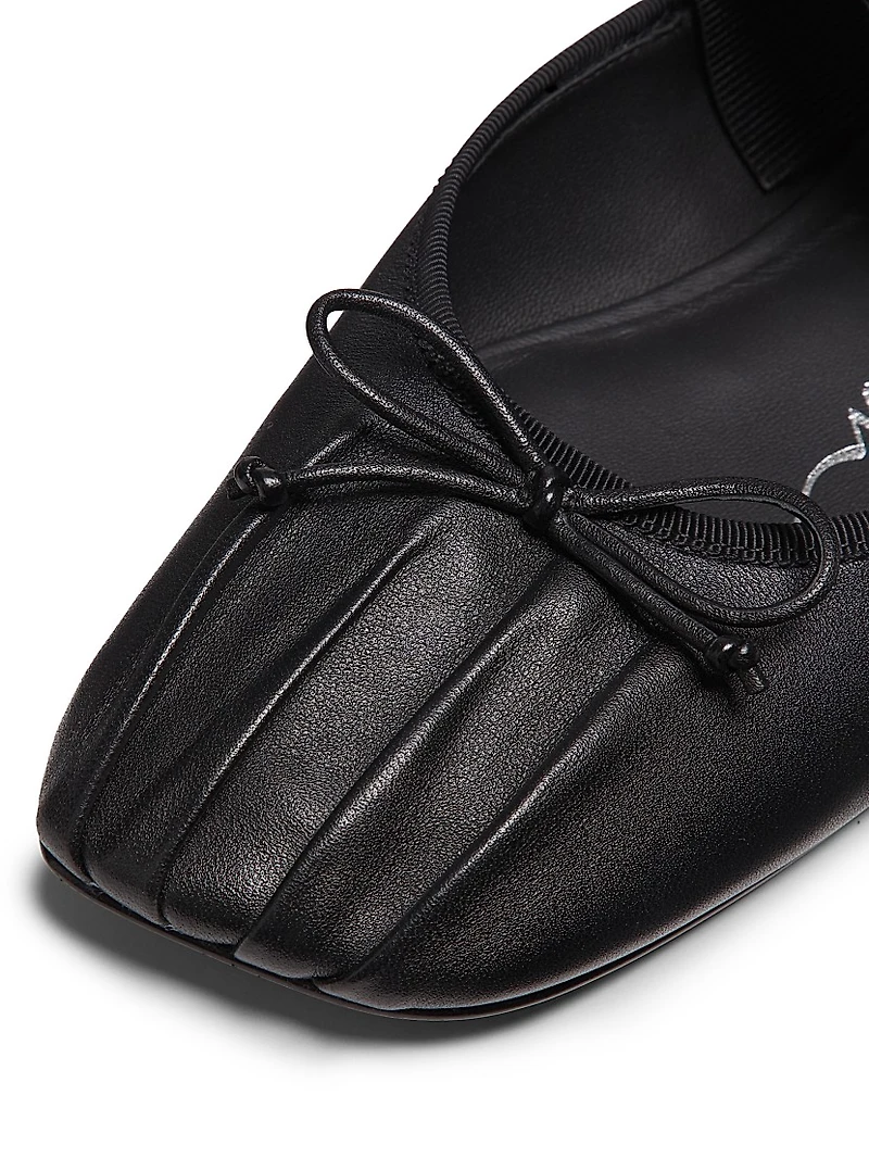 ID Bow Leather Mules