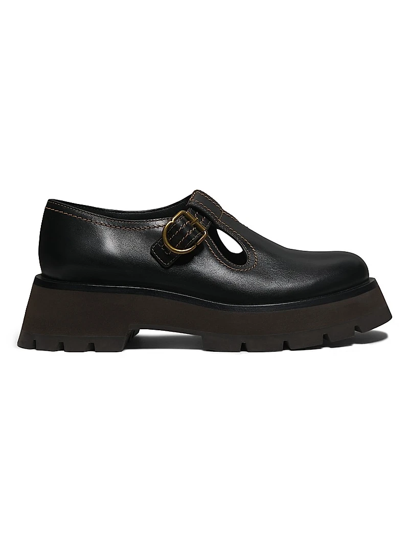 Kate Leather Mary Jane Loafers