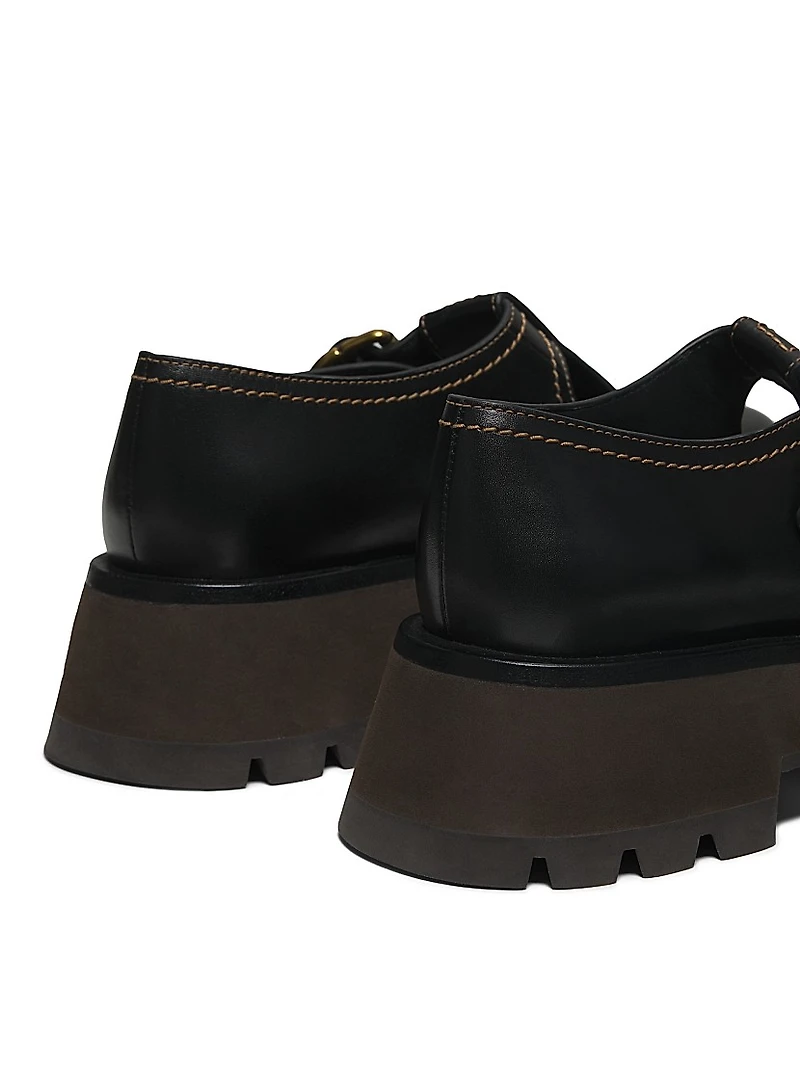 Kate Leather Mary Jane Loafers