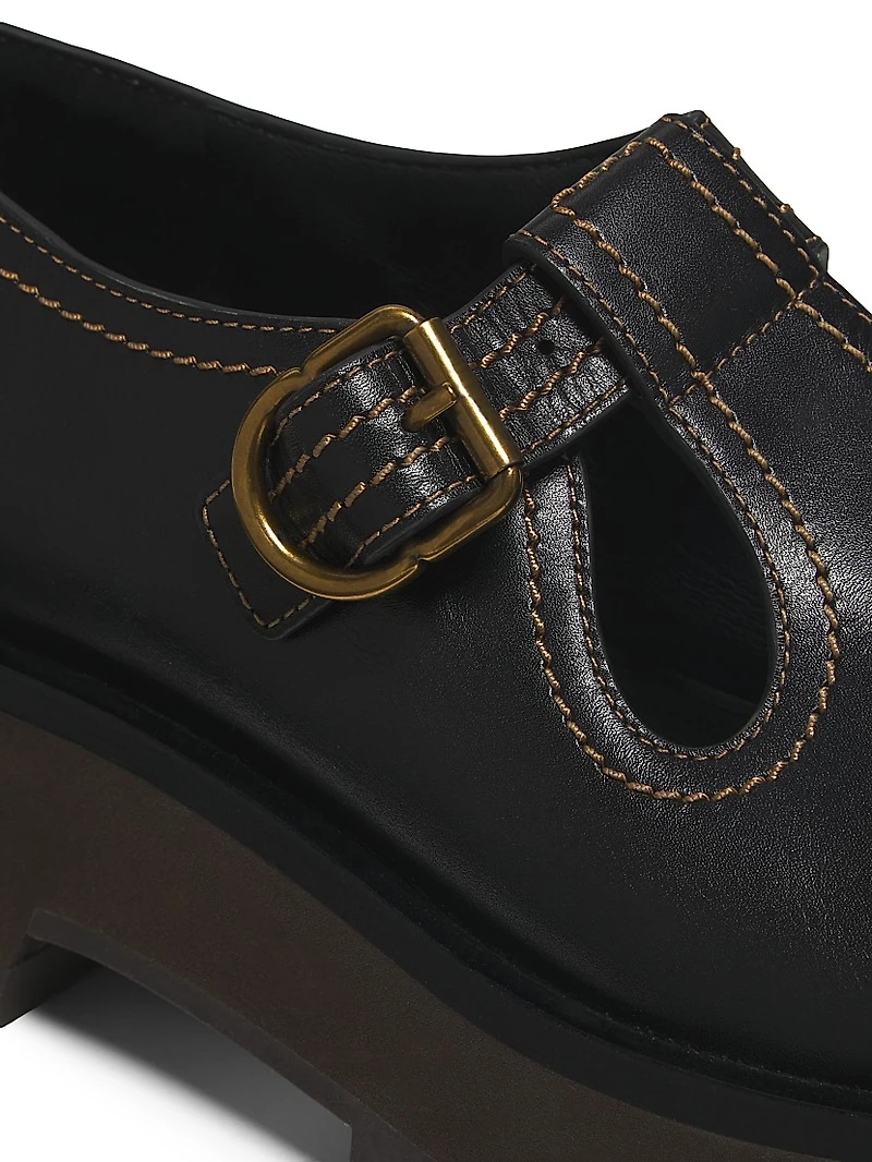 Kate Leather Mary Jane Loafers