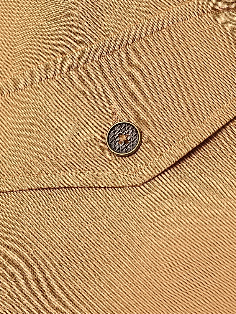 Lauren Silk-Blend Straight-Leg Pants