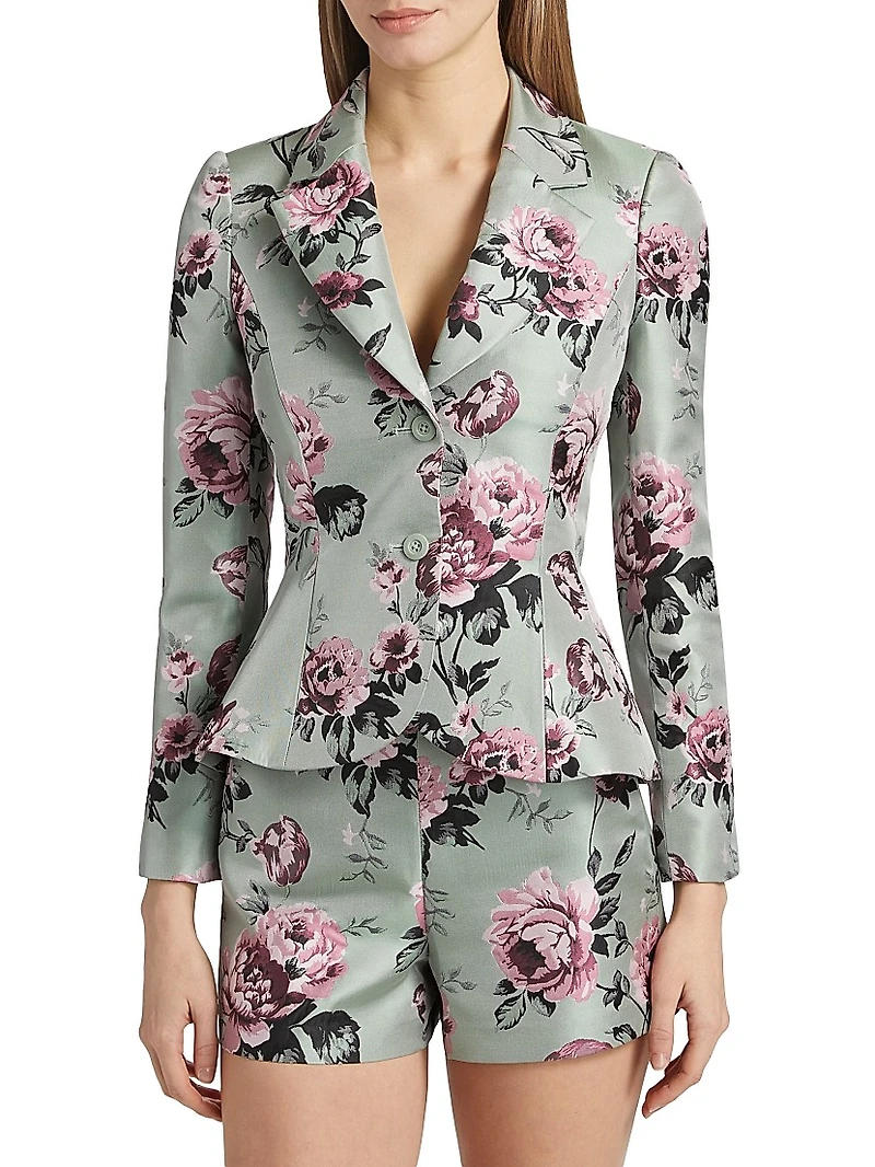 Iana Floral Sculpted Blazer