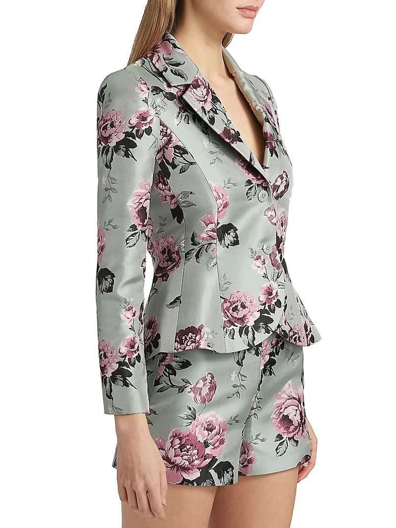 Iana Floral Sculpted Blazer