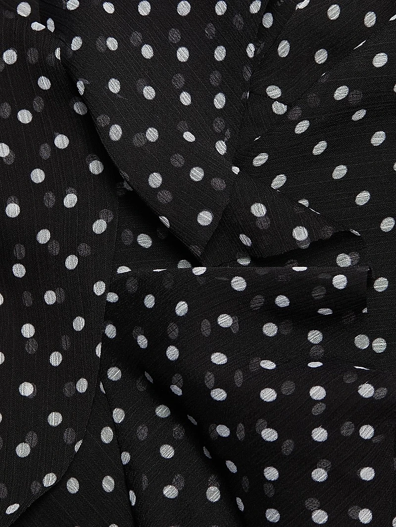 Laverne Polka Dot Ruffled Maxi Dress