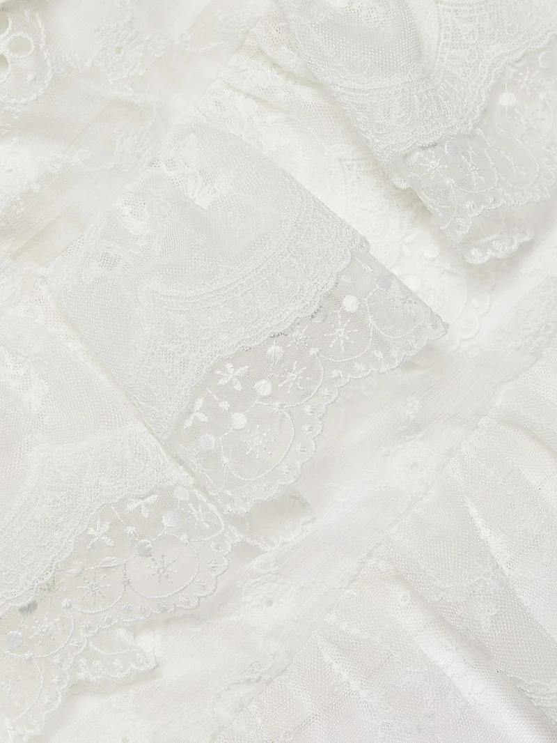 Alycen Eyelet Ruffle Maxi Dress