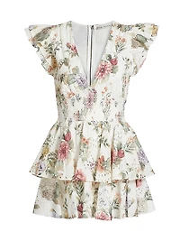 Kessie Floral Ruffle Romper