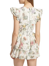 Kessie Floral Ruffle Romper