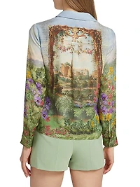 Eloise Printed Silk Blouse