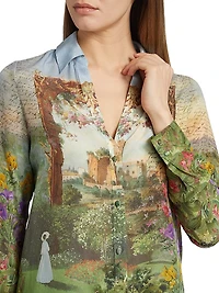 Eloise Printed Silk Blouse