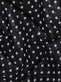 Tess Polka Dot Sheer Crewneck T-Shirt