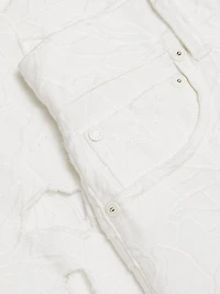 Weezy High-Rise Embroidered Eyelet Jeans