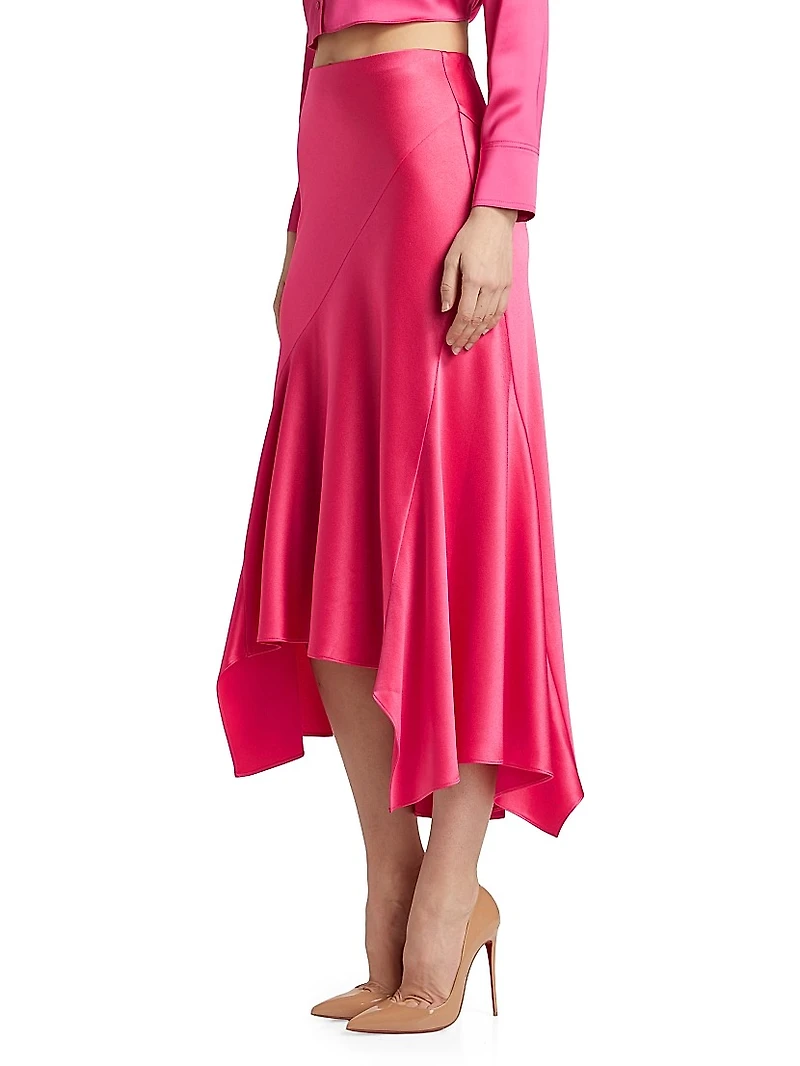 Rosa Asymmetric Slip Skirt
