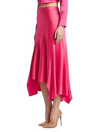 Rosa Asymmetric Slip Skirt