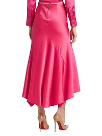 Rosa Asymmetric Slip Skirt