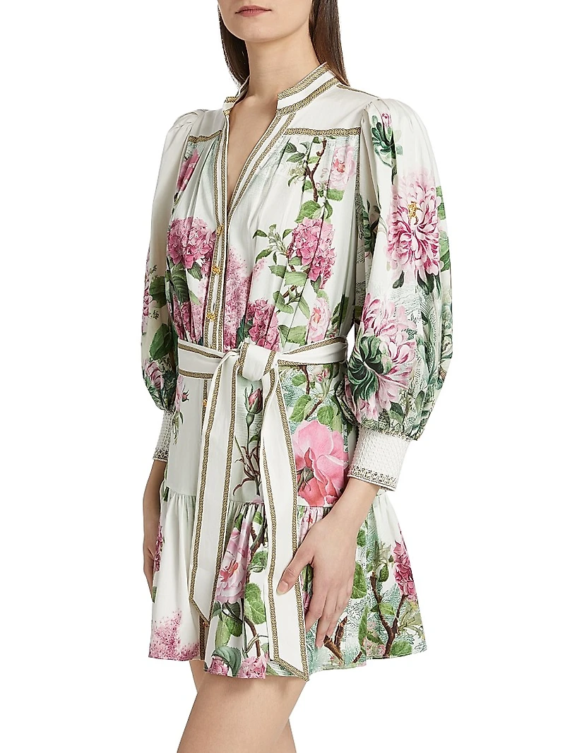 Cora Tiered Mini Shirtdress