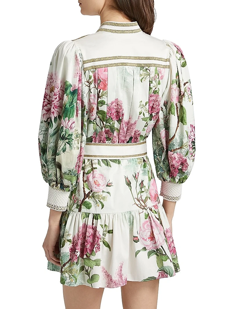 Cora Tiered Mini Shirtdress