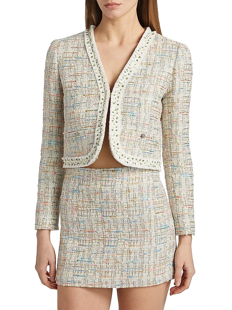 Peyton Tweed Cropped Jacket