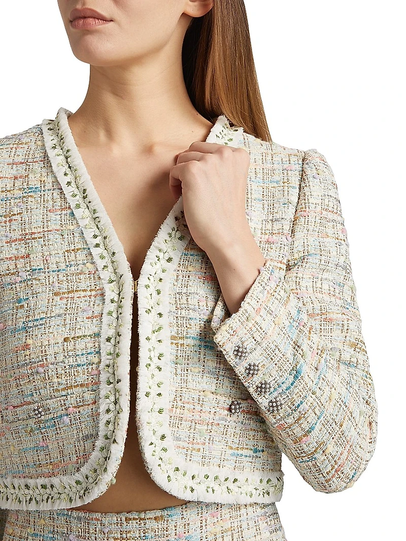 Peyton Tweed Cropped Jacket
