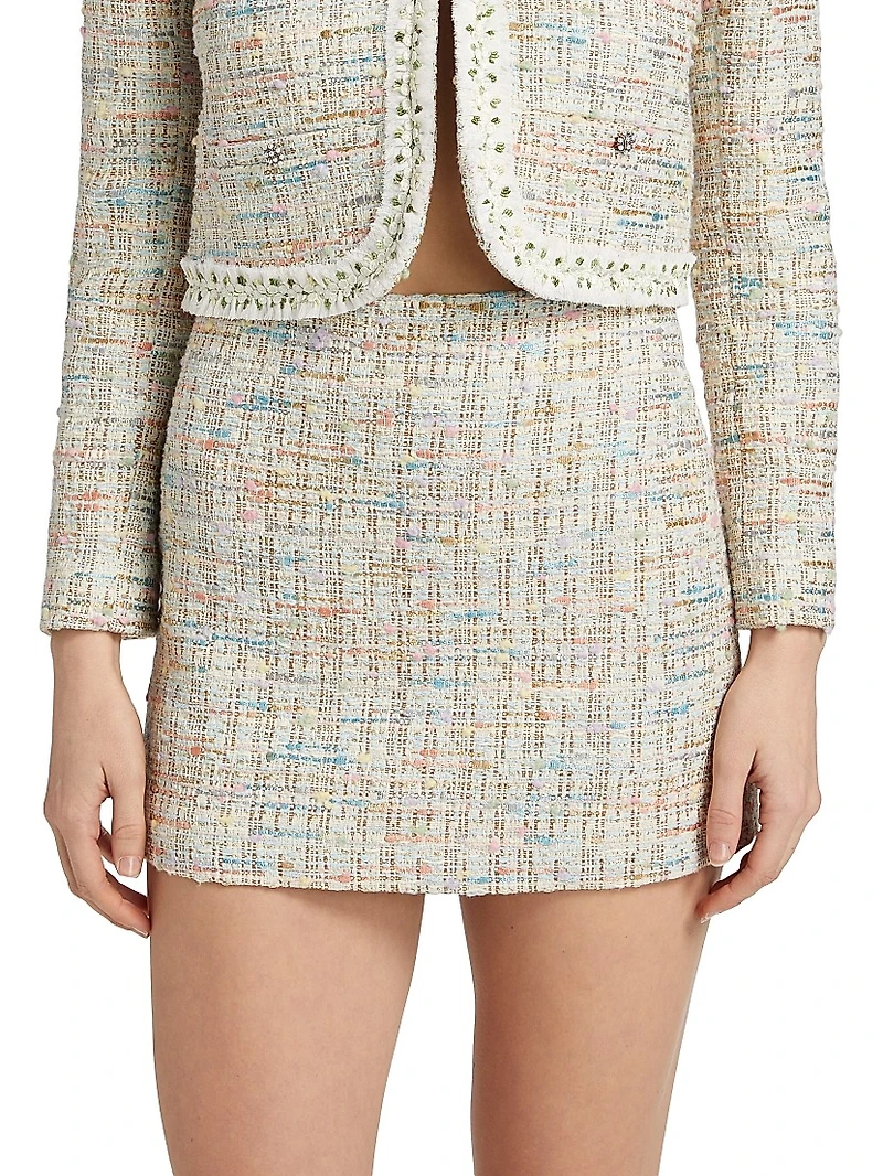 Riley Tweed A-Line Miniskirt