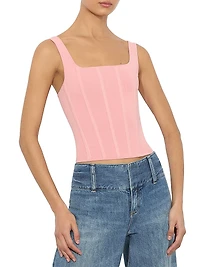 Sariah Square Neck Corset Tank