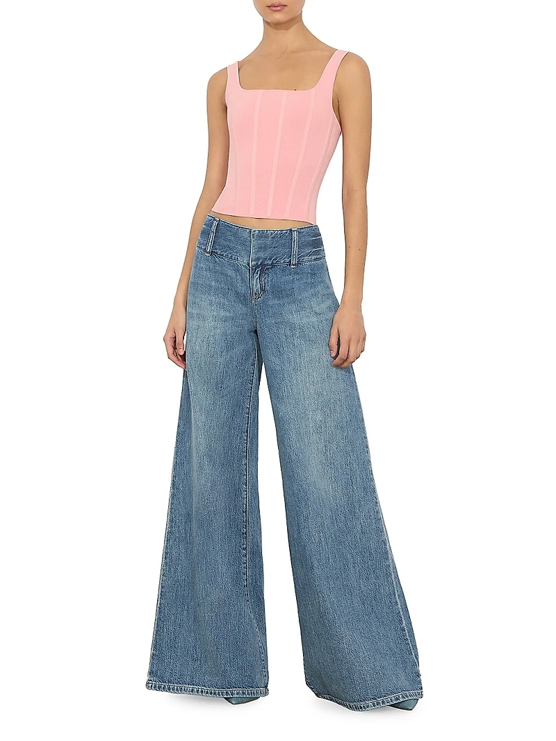 Sariah Square Neck Corset Tank