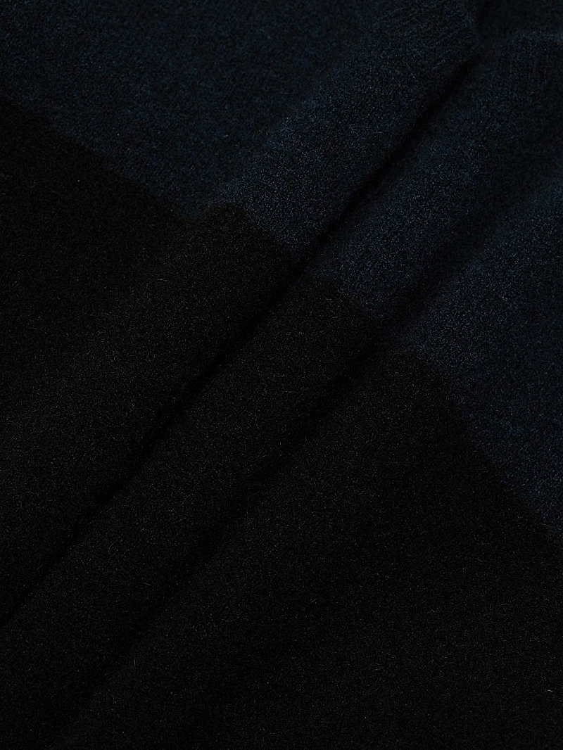 COLLECTION Geometric Colorblock Crewneck Sweater