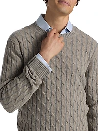 COLLECTION Vanise Cable Crewneck Sweater