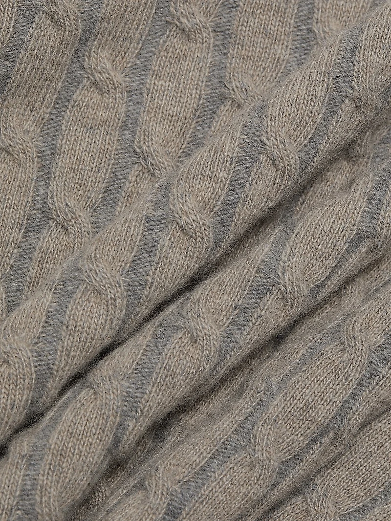 COLLECTION Vanise Cable Crewneck Sweater