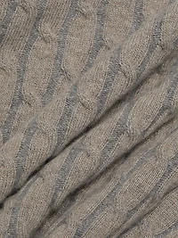 COLLECTION Vanise Cable Crewneck Sweater