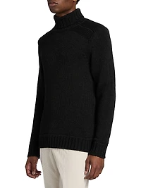 Chunky-Knit Wool Turtleneck