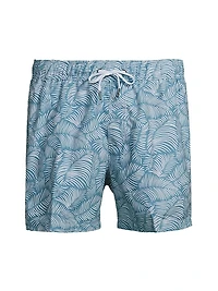 Palm Lines Swim Trunks