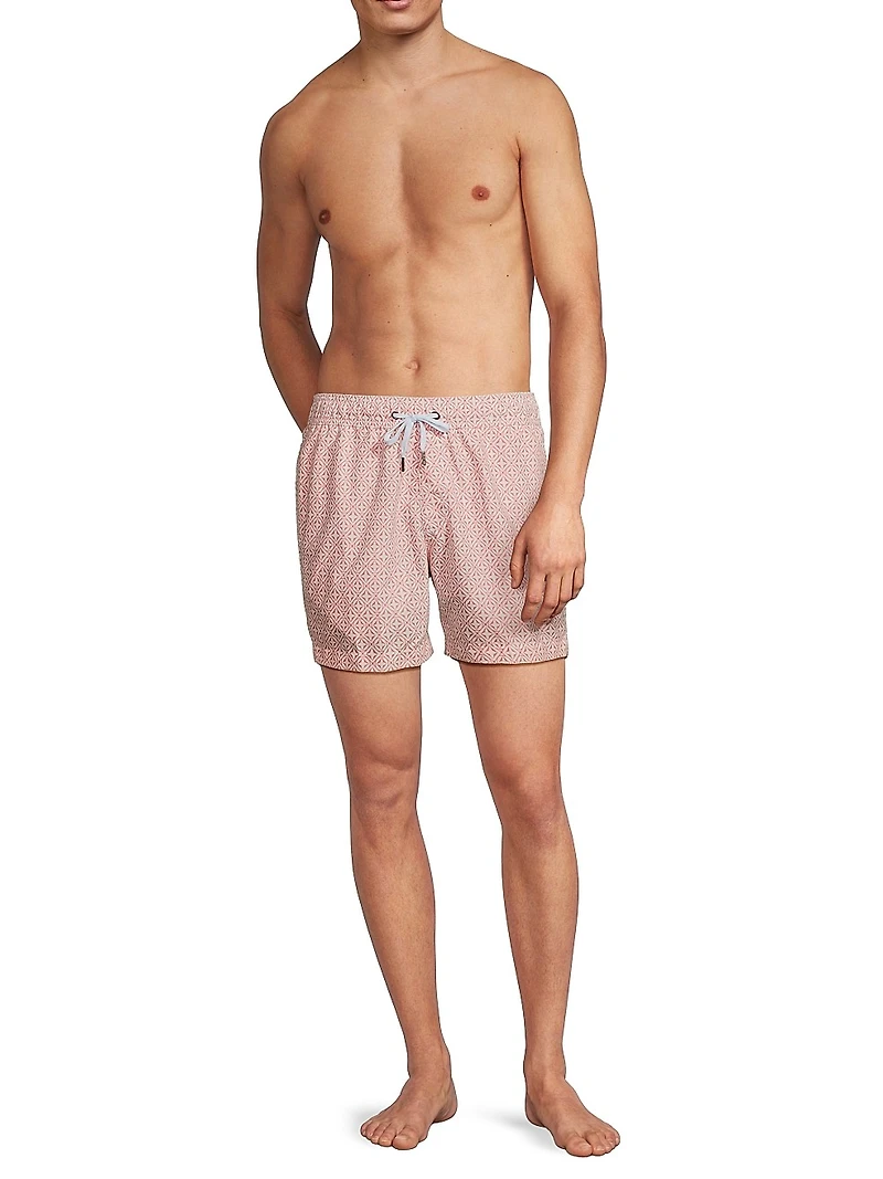Geo Tile Swim Trunks