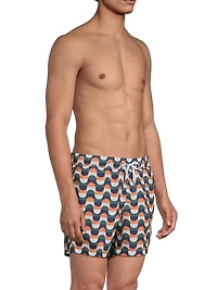 Bold Sail Geo Swim Trunks