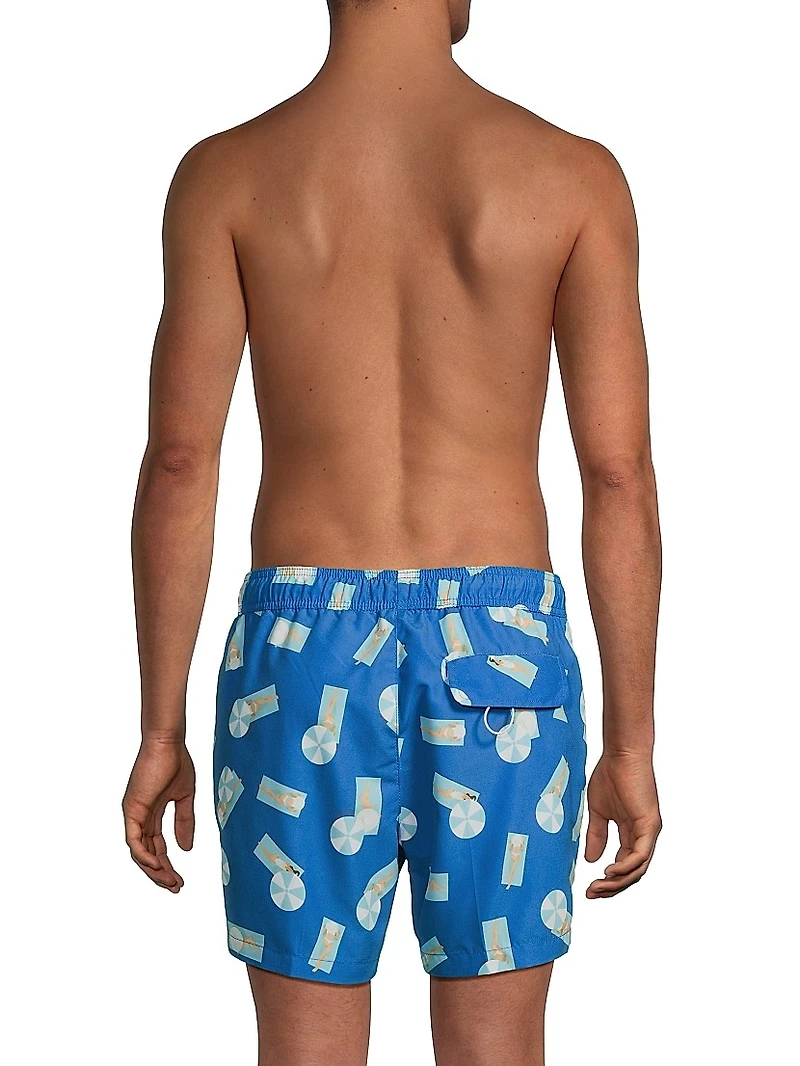 Beach Girls Swim Trunks