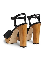 Heloise 120MM Leather Platform Sandals
